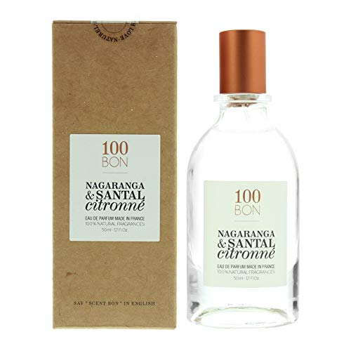 100BON Nagaranga & Santal Citronné Refillable Eau de Parfum bottle with elegant design and citrus-sandalwood scent.